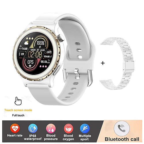 

696 G20 Smart Watch 1.32 inch Smart Band Fitness Bracelet Bluetooth Pedometer Call Reminder Sleep Tracker Compatible with Android iOS Women Hands-Free Calls Message Reminder IP68 31mm Watch Case