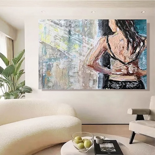 

Nude Oil Painting Hand Painted Vertical People Contemporary Modern Rolled Canvas (No Frame)