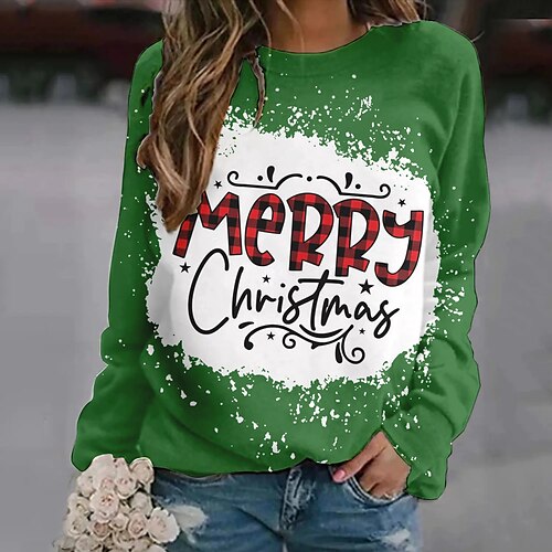 

letter Masquerade Hoodie Women's Christmas Christmas Carnival Masquerade Adults' Christmas Vacation Polyester Top