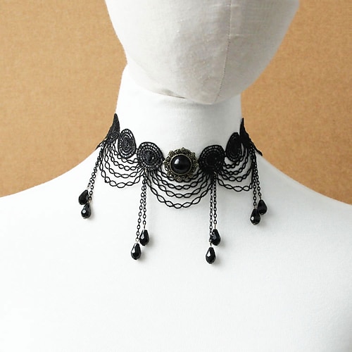 

Tattoo Choker Necklace Necklace Accessories Retro Vintage Punk & Gothic Alloy For Goth Girl Cosplay Halloween Carnival Masquerade Women's Costume Jewelry Fashion Jewelry