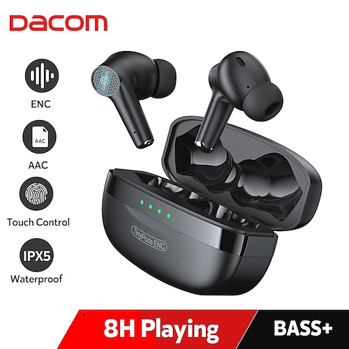 

Wireless Headset ENC Noise Cancelling Bluetooth Gamming Sport Waterproof Headphones 4 Mic Speaker Stereo Earphone