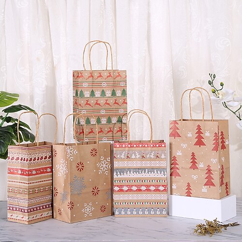 

Christmas Kraft Paper Series Gift Bag