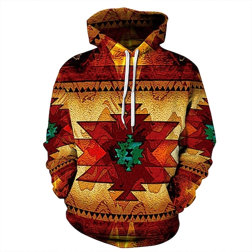 

Inspired by American Indian Totem Hoodie Cartoon Manga Anime Front Pocket Graphic Hoodie For Men's Women's Unisex Adults' 3D Print 100% Polyester Casual Daily