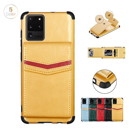 

Phone Case For Samsung Galaxy Back Cover A73 A53 A33 A13 S22 Ultra Plus S21 FE S20 A72 A52 A42 Note 20 Ultra S10 S10 Plus S10 Lite Note 10 Note 10 Plus Leather Four Corners Drop Resistance