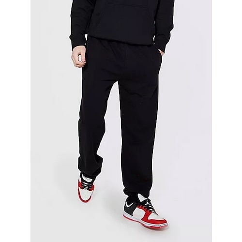 

Men's Women's Joggers Sweatpants Pocket Drawstring Bottoms Casual Athleisure Cotton Breathable Soft Sweat wicking Fitness Gym Workout Running Sportswear Activewear Solid Colored White Black Green