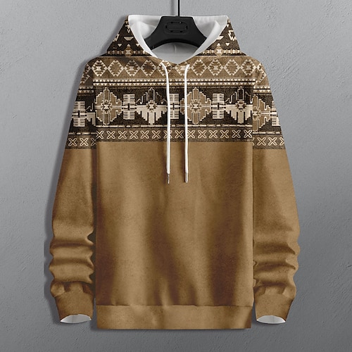 

Men's Unisex Pullover Hoodie Sweatshirt Blue Light Green Khaki Red Hooded Color Block Graphic Prints Print Daily Sports 3D Print Streetwear Casual Big and Tall Spring & Fall Clothing Apparel Hoodies