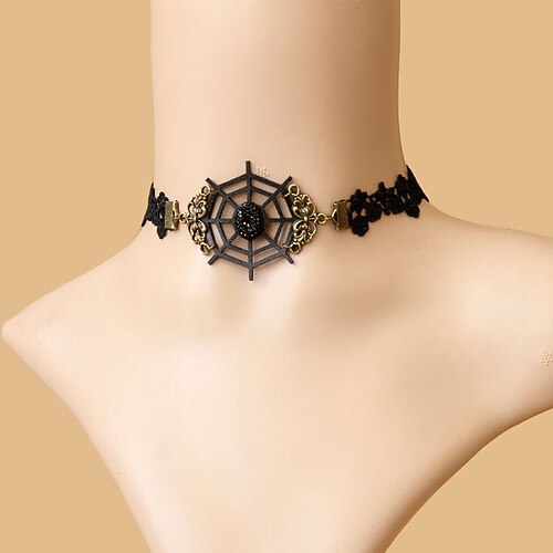 

Tattoo Choker Necklace Necklace Accessories Retro Vintage Punk & Gothic Steampunk Alloy For Goth Girl Cosplay Halloween Carnival Masquerade Women's Costume Jewelry Fashion Jewelry