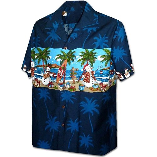 

Men's Shirt Aloha Shirt Floral Coconut Tree Graphic Prints Turndown Green Blue Purple Red White 3D Print Outdoor Street Short Sleeve Button-Down Print Clothing Apparel Tropical Fashion Hawaiian Soft