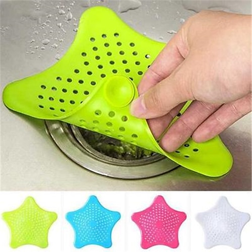 

Silica Gel Bathroom Stopper Strainer Filter Drainer Hair Catcher Shower Cover Sink Basin Filter Ramdon Color