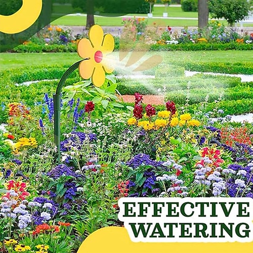 

Crazy Dancing Sunflower Garden Lawn Sprinkler Sun Shower Garden Rotary Sprinkler Sprinkler Garden Watering Tool Outdoor Garden