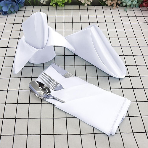 

square hotel restaurant napkin placemat high-density seaming satin satin hotel mouth cloth napkin cloth 30,40,50cm