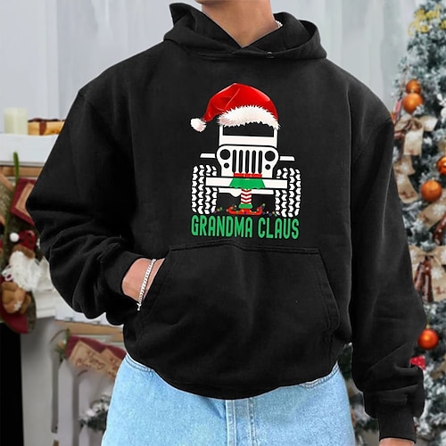 

Men's Hoodie Pullover Hoodie Sweatshirt Green Blue Red Black Hooded Graphic Ugly Christmas Print Sports & Outdoor Daily Sports Hot Stamping Basic Casual Big and Tall Fall Spring Clothing Apparel