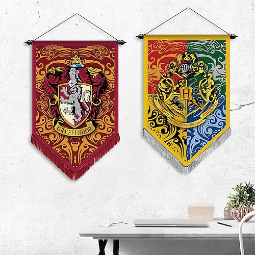

halipo gryffindor de fire colleges of magic stue dekorasjon hengende flagg dobbeltsidig stoff