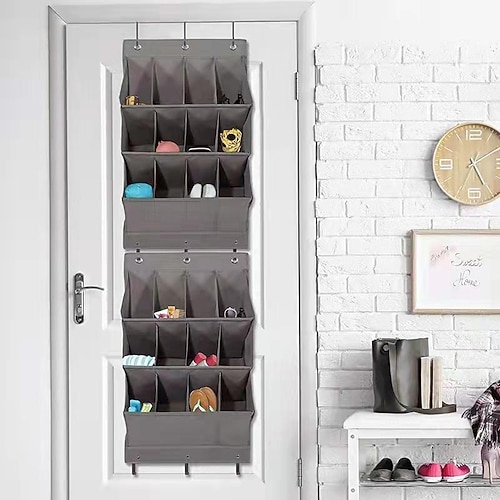 

2Pcs Wall-Mounted Storage Bag Multi-Functional Door Rear Storage Storage Bag Multi-Layer Sundries Sorting