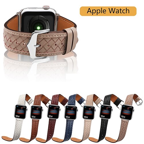 

1 Stück Lederschlaufe Kompatibel mit Apple Watch Armband Verstellbar Atmungsaktiv Schnellspanner PU - Leder Ersatzarmband für Ultra 49mm Ultra / SE, Series 8/7/6/5/4/3/2/1 49/45/44/42/41/40/38mm