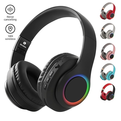 

812LED Over-ear Headphone Over Ear Bluetooth 5.3 Sports LED Light Ergonomic Design for Apple Samsung Huawei Xiaomi MI Everyday Use PC Computer Gaming