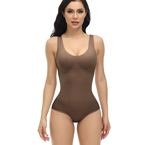 

Women's Bodysuit Green Black Pink Plain Sleeveless Casual Streetwear U Neck S