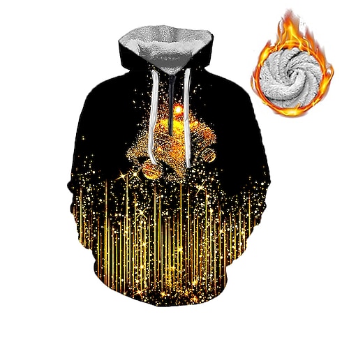 

Women's Sherpa jacket Fleece Jacket Teddy Coat Warm Breathable Christmas Street Daily Wear Vacation Zipper Pocket Print Pullover Hoodie Casual Daily Comfortable Plush Christmas Santa Claus Regular Fit