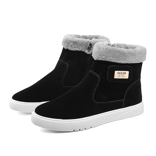 

Homme Bottes Bottes de neige Bottes d'hiver Doublure Polaire Casual Classique Extérieur du quotidien Polyuréthane Chaud Bottine / Demi Botte Noir Gris Hiver Automne