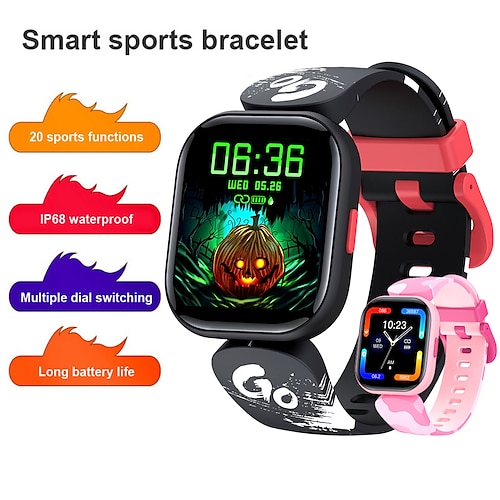 

H99 Smart Watch 1.4 inch Kids Smartwatch Phone Bluetooth Pedometer Call Reminder Heart Rate Monitor Compatible with Android iOS Kid's Waterproof Hands-Free Calls Step Tracker IP68 50mm Watch Case