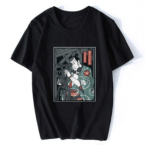 

Inspired by Old school Tattoo japanese Samurai T-shirt Anime Cartoon Anime Classic Street Style T-shirt For Men's Women's Unisex Adults' Hot Stamping 100% Polyester Casual Daily