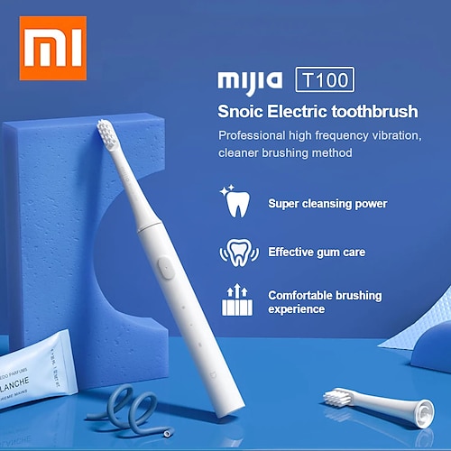 

Xiaomi Mijia T100 Sonic Electric Toothbrush Mi Smart Tooth Brush Colorful USB Rechargeable IPX7 Waterproof For Toothbrushes head