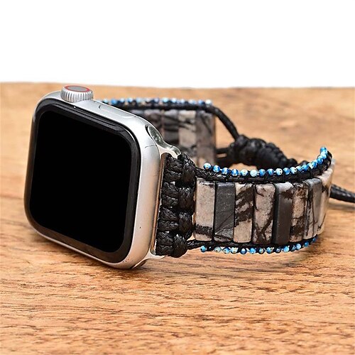 

1PC Smart Watch Band Compatible with Apple iWatch 38/40/41mm 42/44/45/49mm Ultra Series 8 7 6 5 4 3 2 1 SE Handmade Braided Rope for iWatch Smartwatch Strap Wristband Fabric Handmade Adjustable