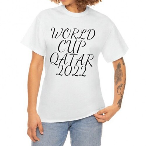 

Inspired by World Cup Qatar 2022 Football Soccer T-shirt Anime Cartoon Anime Classic Street Style T-shirt For Men's Women's Unisex Adults' 3D Print 100% Polyester