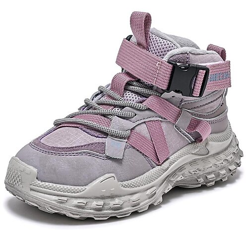 

Girls' Sneakers Daily Sports & Outdoors Casual Synthetics Big Kids(7years ) School Daily Outdoor Black Purple Winter Fall