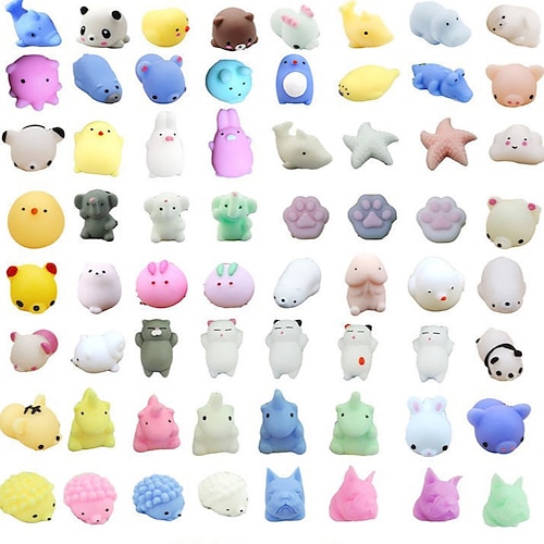 

Squishy Stress Relief Kawaii Mochi Toys For Girls Kids Antistress boule Anti Stress Pelota Antiestres Funny Birthday Party Gift 35/PCS