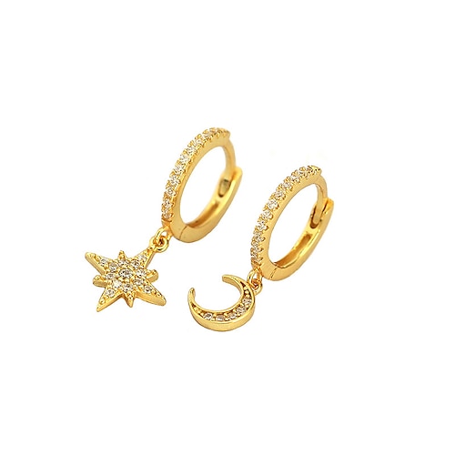 

Per donna Orecchini a bottone Orecchini a goccia Orecchini a cerchio Retrò MOON Stella Vintage stile sveglio Moda Semplice Moderno Argento sterling S925 Orecchini Gioielli Argento / Oro Per Feste