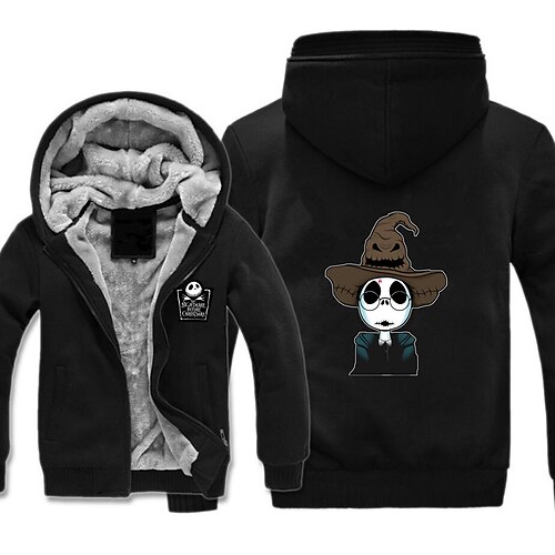 

Inspired by The Nightmare Before Christmas Jack Skellington Anime Cartoon Manga Anime Graphic Outerwear For Men's Women's Unisex Adults' Hot Stamping 100% Polyester Casual Daily