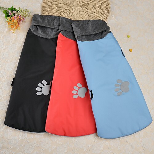 

Dog Cat Coat Solid Colored Adorable Stylish Ordinary Casual Daily Outdoor Casual Daily Winter Dog Clothes Puppy Clothes Dog Outfits Warm Black Blue Red Costume for Girl and Boy Dog Polyester 18 20 22