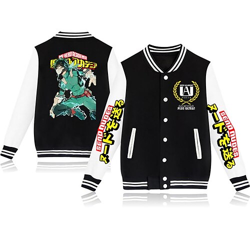 

Inspired by My Hero Academia Bakugou Katsuki Outerwear Anime Printing Coat For Men's Women's Unisex Adults' Hot Stamping Polyster