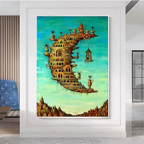 

Famous Oil Painting Salvador Dali The American Dream Wall Art Canvas Home Decoration Decor Rolled Canvas No Frame Unstretched