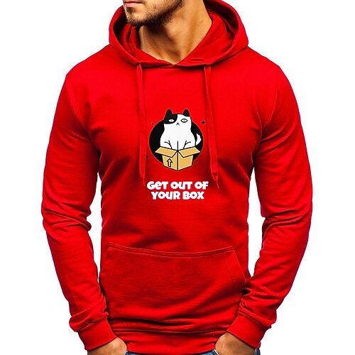 

Men's Hoodie Black Royal Blue Dark Gray Red Hooded Letter Sports Outdoor Sports Streetwear Hot Stamping Basic Designer Casual Winter Clothing Apparel Hoodies Sweatshirts