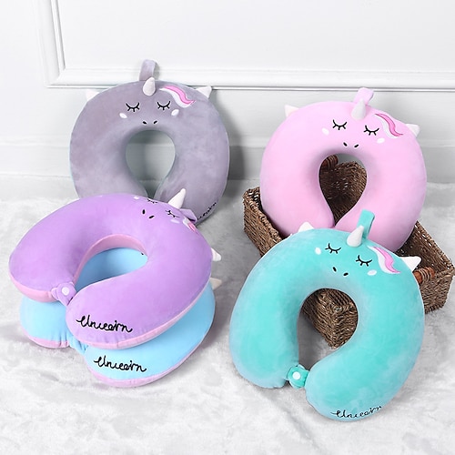 

Cartoon Animal U-shaped Pillow Unicorn U-shaped Pillow Slow Rebound Memory Cotton Neck Pillow Car Travel Nap Pillow