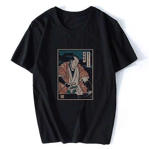 

Inspired by Old school Tattoo japanese Samurai T-shirt Anime Cartoon Anime Classic Street Style T-shirt For Men's Women's Unisex Adults' Hot Stamping 100% Polyester Casual Daily