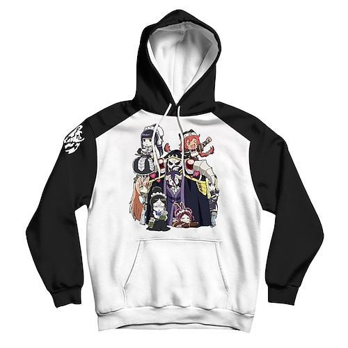 

Inspired by Overlord Momonga Ainz Ooal Gown Hoodie Cartoon Manga Anime Front Pocket Graphic Hoodie For Men's Women's Unisex Adults' 3D Print 100% Polyester