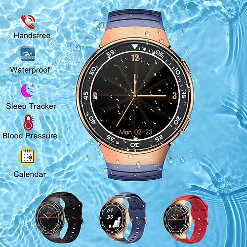 

YD1 Smart Watch 1.28 inch Smartwatch Fitness Running Watch Bluetooth Pedometer Call Reminder Activity Tracker Compatible with Android iOS Women Men Waterproof Long Standby Hands-Free Calls IP 67 46mm