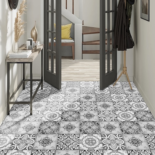 

Sophia Thickened Frosted Ceramic Tile Sticker Decorative Ceramic Tile Sticker Detachable Oil Proof Waterproof Removable Wallpaper Kitchen Bathroom Living Room Self-adhesive Wall Sticker Home Decorati