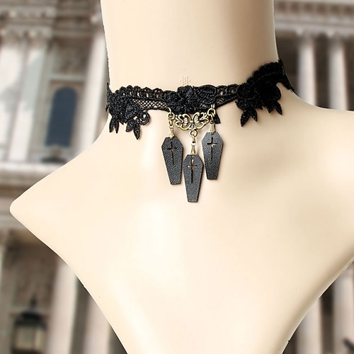 

Tattoo Choker Necklace Necklace Accessories Retro Vintage Punk & Gothic Steampunk Alloy For Goth Girl Cosplay Halloween Carnival Masquerade Women's Costume Jewelry Fashion Jewelry