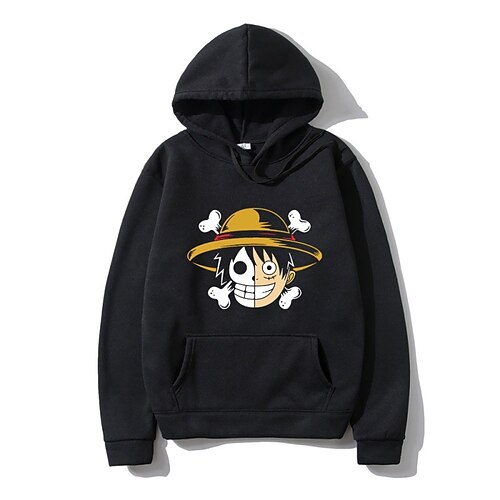 

Inspired by One Piece Film: Red Monkey D. Luffy Hoodie Cartoon Manga Anime Front Pocket Graphic Hoodie For Men's Women's Unisex Adults' Hot Stamping 100% Polyester Casual Daily