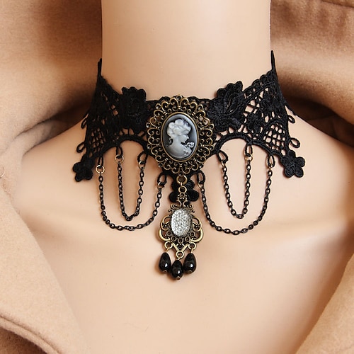 

Tattoo Choker Halskjede Halskjede Tilbehør Retro / vintage Punk og gotisk Legering Til Goth Girl Cosplay Halloween Karneval Maskerade Dame Kostyme smykker Motesmykker