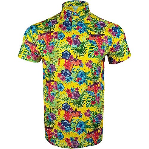 

Men's Shirt Aloha Shirt Floral Graphic Prints Anchor Turndown Black Purple Yellow White 3D Print Outdoor Street Short Sleeves Button-Down Print Clothing Apparel Tropical Designer Casual Hawaiian