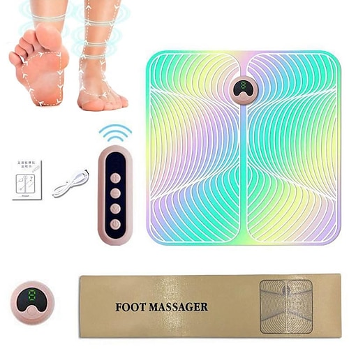 

2022 Upgrade Foot Circulation Improve Mat, Acupoints Stimulator Massage Foot Mat, for Relieve Fatigue Sore (Remote Control)