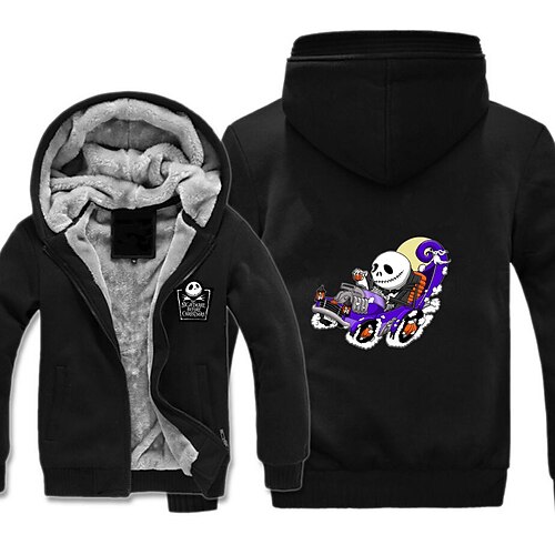 

Inspired by The Nightmare Before Christmas Jack Skellington Anime Cartoon Manga Anime Graphic Outerwear For Men's Women's Unisex Adults' Hot Stamping 100% Polyester Casual Daily