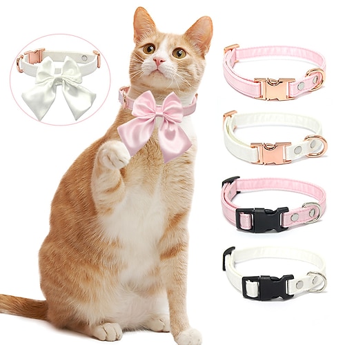 

nuova elegante attività bowknot teddy gioielli party color dingbu cat dog collare universale per animali domestici