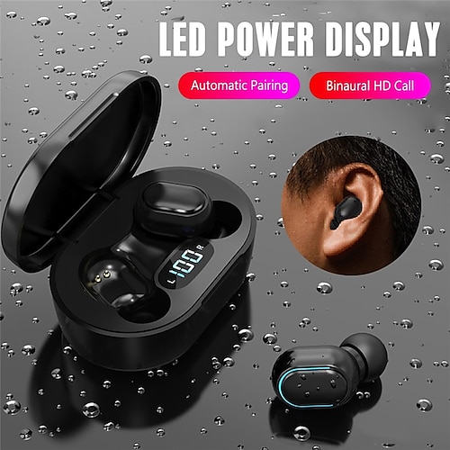 

E7S Tws Bluetooth 5.0 Earphone True Wireless Headphone Stereo Sport Earbuds Handsfree Headset With Mic Charging Case Headset Christmas Gift