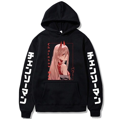 

Inspired by Chainsaw Man Power Hoodie Cartoon Manga Anime Front Pocket Graphic Hoodie For Men's Women's Unisex Adults' Hot Stamping 100% Polyester